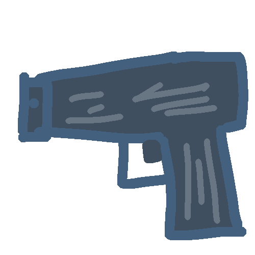 鉄砲のイラスト